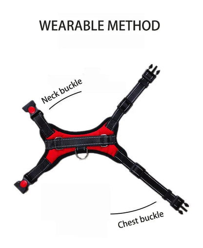 No Pull Dog Harness Adjustable Reflective Pet Vest with Handle Breathable Escape-Proof Dog Harness for Small Medium Large Dogs
