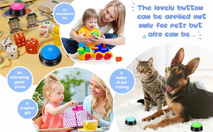 Recordable Dog Communication Button — Pet Training Buzzer