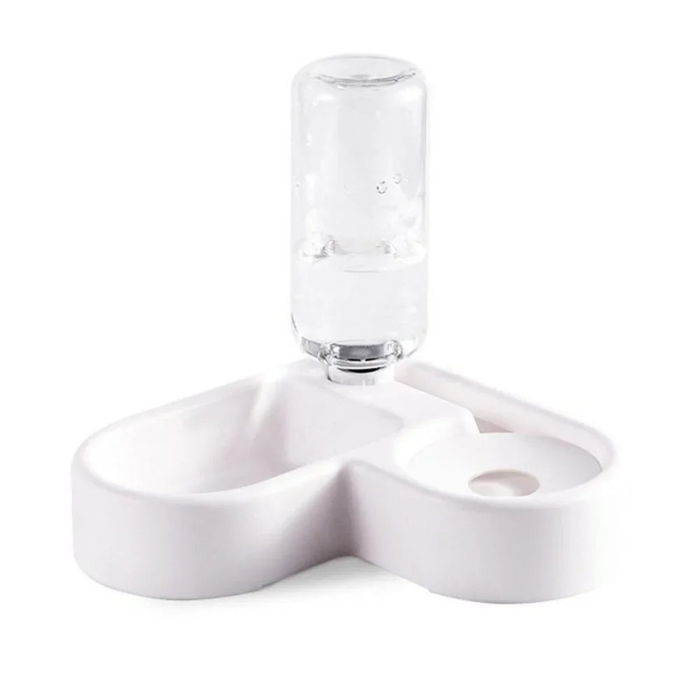 Gravity Pet Feeder Bowl — 500ml Auto Refill for Dogs & Cats