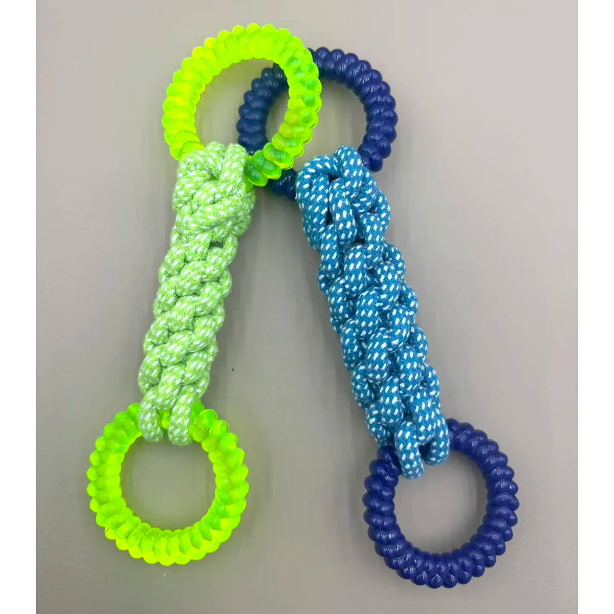 Interactive Dog Rope Tug Toy — Bite-Resistant Teeth Cleaner