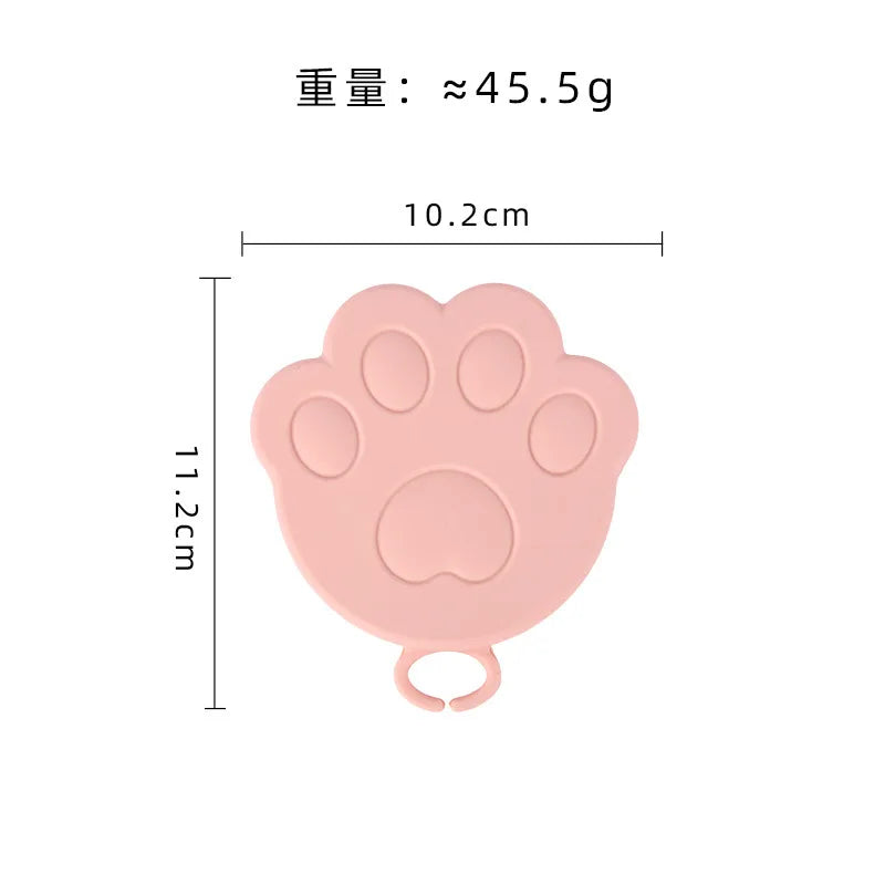 Silicone Pet Can Lid with Spoon — Reusable Food Sealer