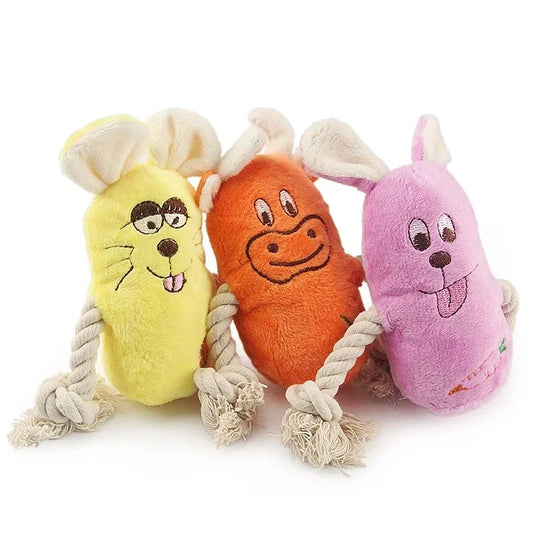 Squeaky Plush Dog Chew Toy for All Breeds