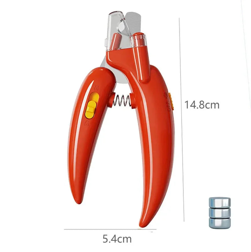 LED Pet Nail Clippers – Safe Dog & Cat Nail Trimmer with Light for Precise Cuts