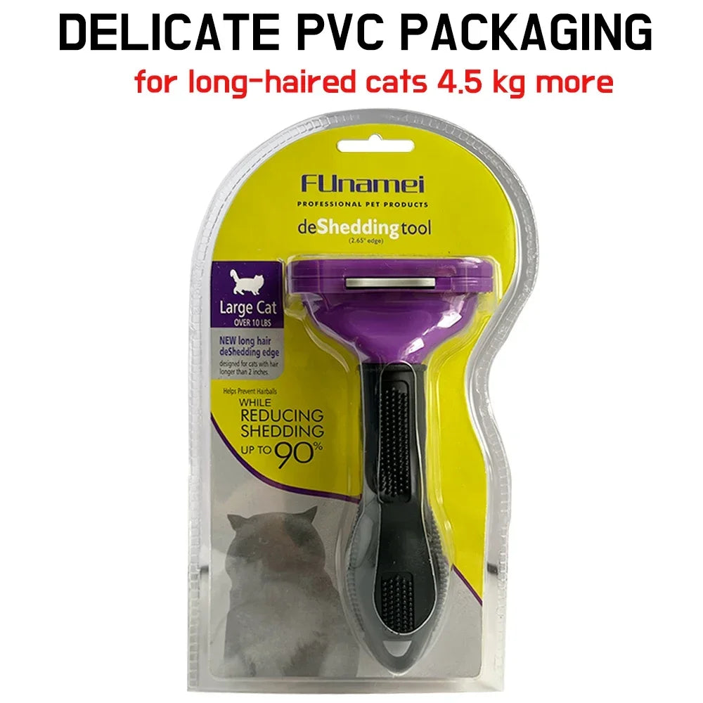 Pet Deshedding Comb Brush — For Dogs & Cats