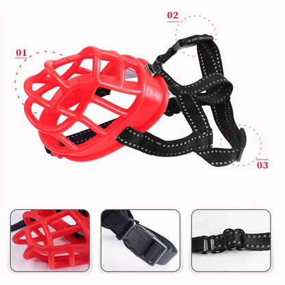 Reflective Dog Muzzle — Safe & Non-Toxic for Medium Large Dogs