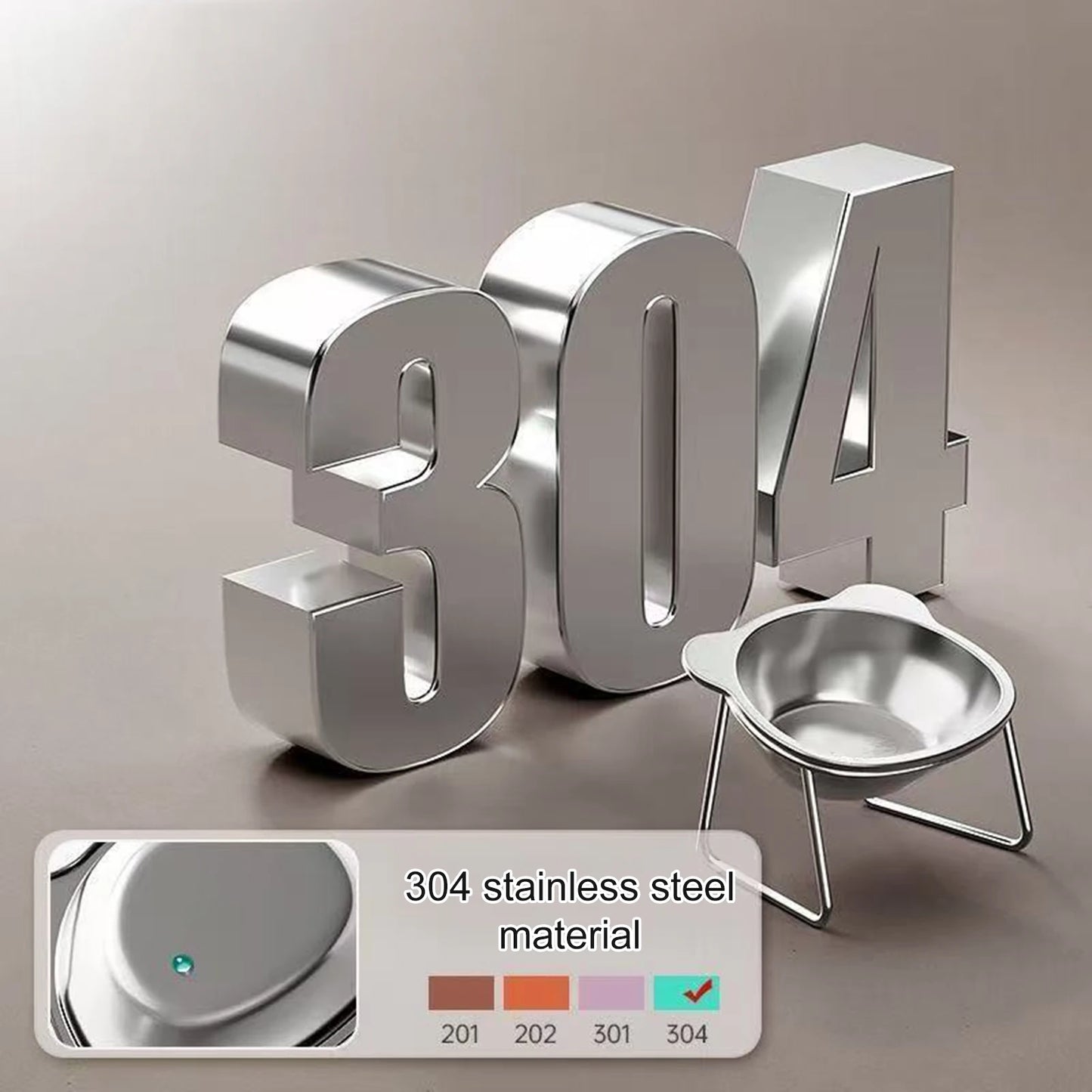 Elevated Stainless Pet Bowl