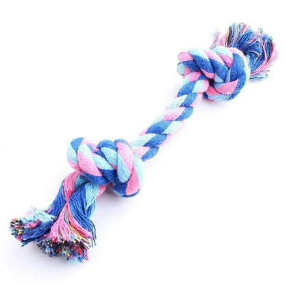 Colorful Double Knot Dog Teething Chew Toy