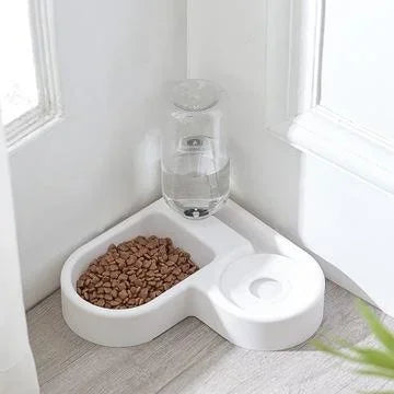 Gravity Pet Feeder Bowl — 500ml Auto Refill for Dogs & Cats