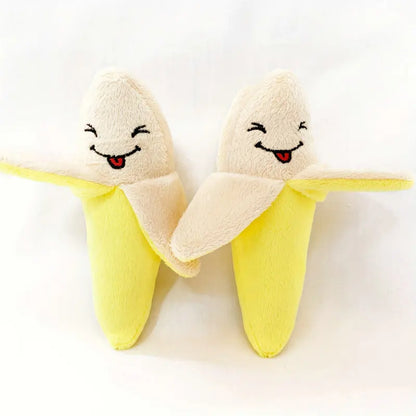 10-Pack Squeaky Fruit & Veggie Puppy Teething Toys