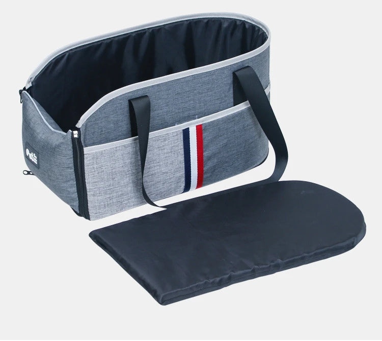 Portable Dog Car Seat Bed — Safe Travel Bed for Small Dogs & Cats