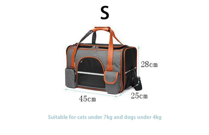 Anti-Collapse Pet Carrier Bag – Travel Handbag for Cats, Puppies & Small Pets