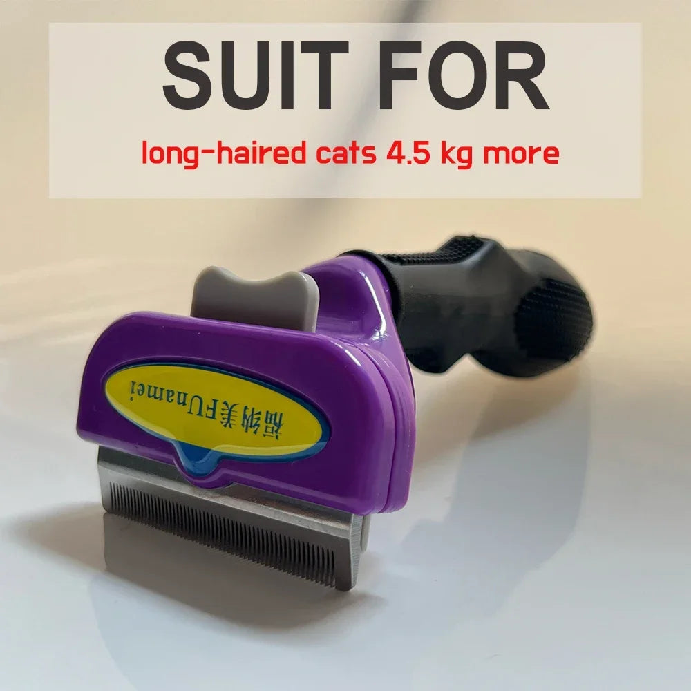 Pet Deshedding Comb Brush — For Dogs & Cats