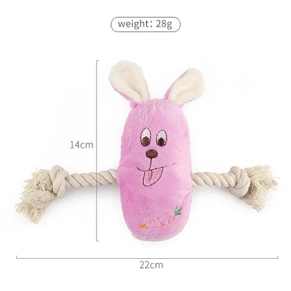 Squeaky Plush Dog Chew Toy for All Breeds