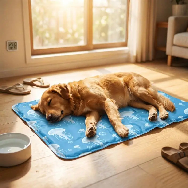 Pet Cooling Ice Mat For Dogs Cats Summer Non Toxic Self Cooling Pad For Indoor Outdoor Use