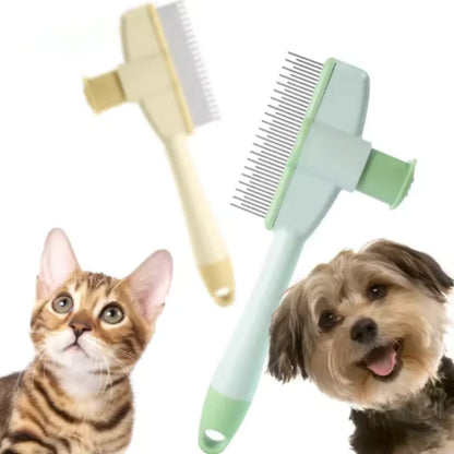 Pet Dog Brush Cat Comb Self Cleaning Pet Hair Remover For Dogs Cats Grooming Tools Pets Dematting Comb Pet Grooming Accessories