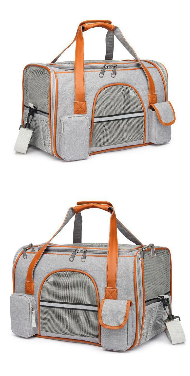 Anti-Collapse Pet Carrier Bag – Travel Handbag for Cats, Puppies & Small Pets