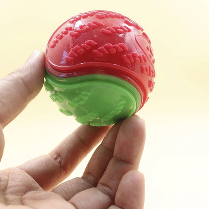 Squeaky TPR Dog Ball Toy — Teeth Cleaning & Bite Resistant