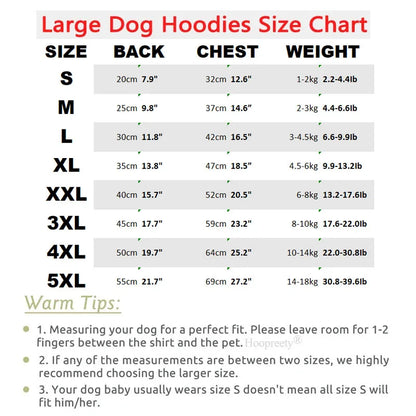 Cozy Fleece Dog Hoodie – Warm Dog Sweater for Small & Large Dogs XS-5XL