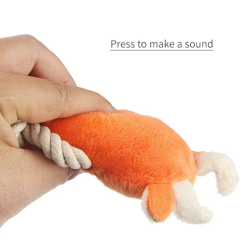 Squeaky Plush Dog Chew Toy for All Breeds