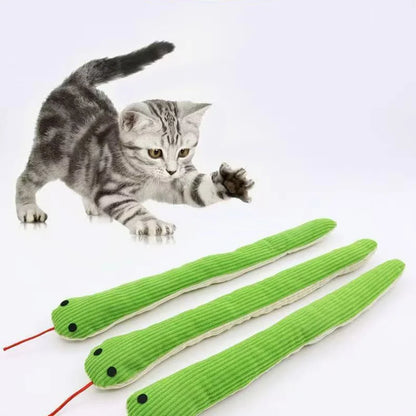 Snake Plush Chew Toy — Bite-Resistant & Teeth-Cleaning