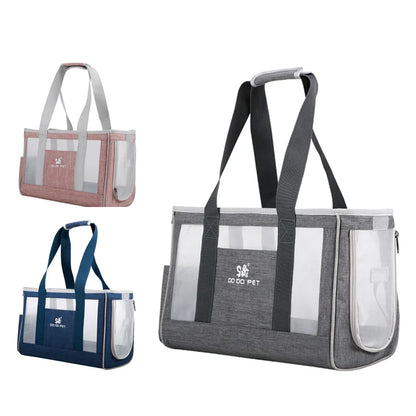 Portable Cat Carrier Bag — Breathable Travel Shoulder Bag