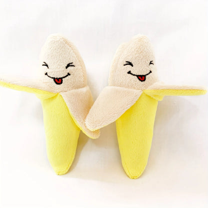 10-Pack Squeaky Fruit & Veggie Puppy Teething Toys