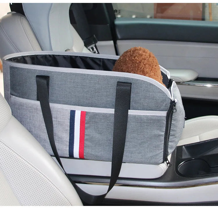 Portable Dog Car Seat Bed — Safe Travel Bed for Small Dogs & Cats